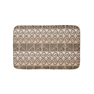 ethnic tribal african hand-drawn pattern. bath mat