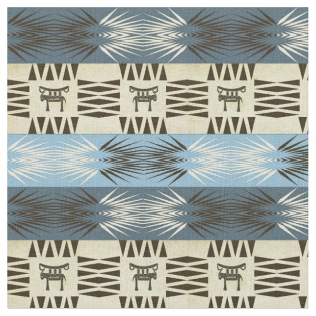 ethnic tribal african pattern fabric (Close Up)