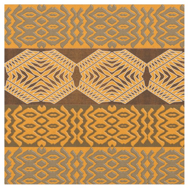 ethnic tribal african pattern fabric (Close Up)