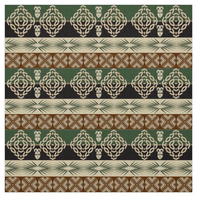 ethnic tribal african pattern fabric (Swatch)
