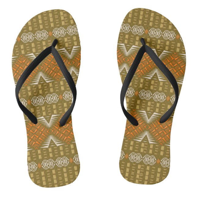 ethnic tribal african pattern jandals (Footbed)