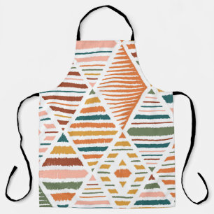 Ethnic Tribal Argyle Seamless Pattern Apron