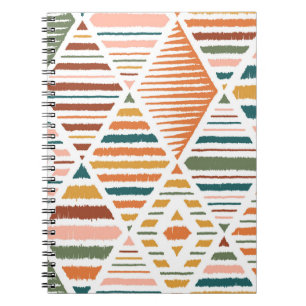 Ethnic Tribal Argyle Seamless Pattern Notebook