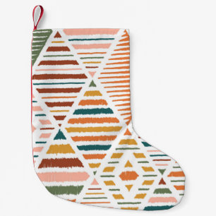 Ethnic Tribal Argyle Seamless Pattern. Traditional Small Christmas Stocking
