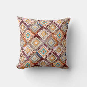Ethnic tribal art, abstract geometry. cushion