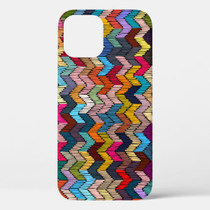 Ethnic Tribal Embroidered Geometric iPhone 12 Case