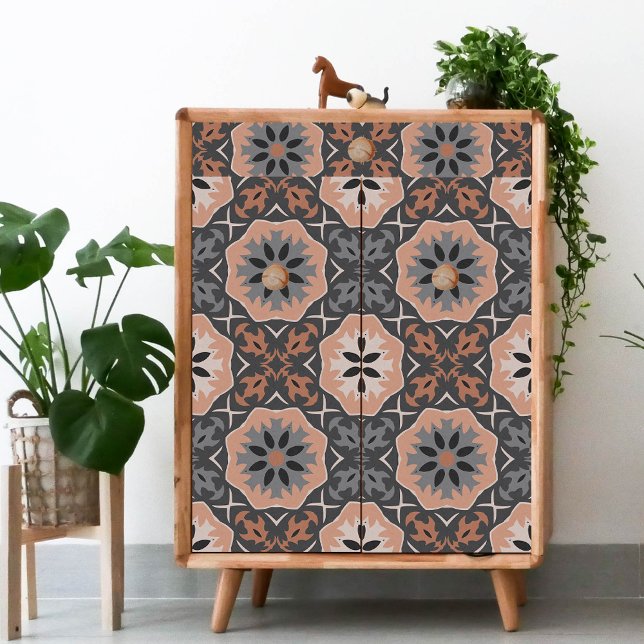 Ethnic Tribal Gray Coffee Tones Decoupage Tissue Paper (Creator Uploaded)