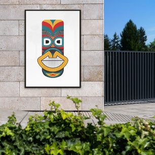 Ethnic Tribal Masks Canvas Print