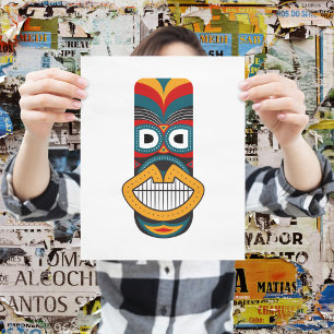 Ethnic Tribal Masks Poster