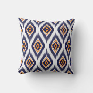 Ethnic Tribal Motif: Ikat Pattern. Cushion