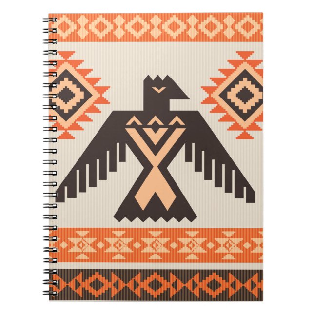Ethnic tribal ornament with eagle notebook (Front)