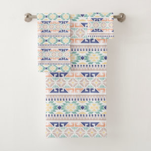 Ethnic Tribal Pattern Bath Towel Set
