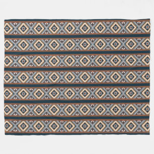 Ethnic Tribal Pattern Fleece Blanket