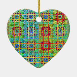 Ethnic tribal pattern.jpg ceramic tree decoration