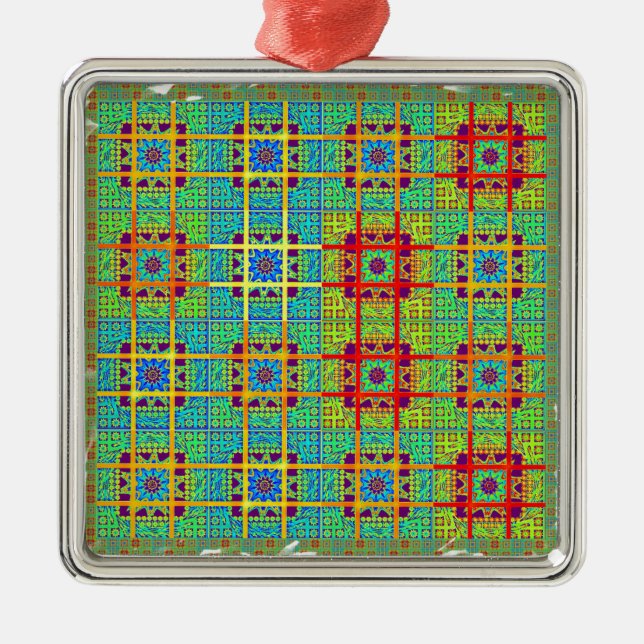 Ethnic tribal pattern.jpg metal tree decoration (Front)