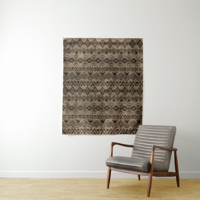 Ethnic Tribal  Pattern on canvas Tapestry (In Situ)