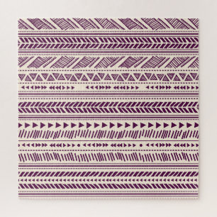 Ethnic tribal: seamless geometric pattern. jigsaw puzzle