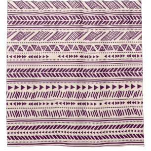 Ethnic tribal: seamless geometric pattern. shower curtain