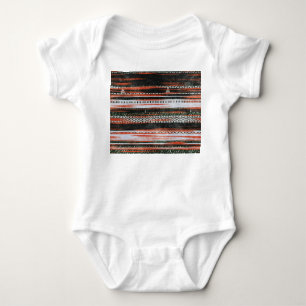 Ethnic tribal stripes: rug design. baby bodysuit