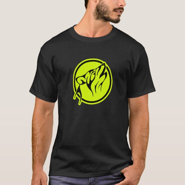 Ethnic Tribal Wolf Head Boho Feather Native Americ T-Shirt (Front)