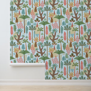 Ethnic tropical seamless patterns wallpaper