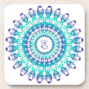 Ethnic Turquoise Mandala Coaster