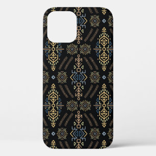 Ethnic Vintage: Hand Drawn Seamless Pattern iPhone 12 Case