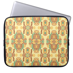 Ethnic Vintage Trend: Bohemian Seamless Tile Laptop Sleeve