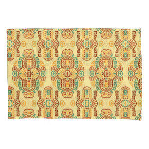 Ethnic Vintage Trend: Bohemian Seamless Tile Pillowcase