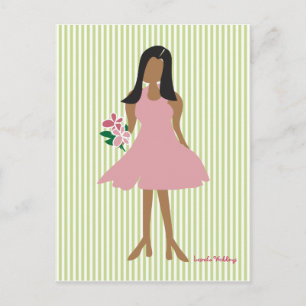 Ethnic Wedding Female Postcard