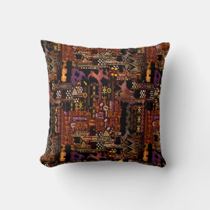 Ethno-jazz Throw Pillow 16" x 16"