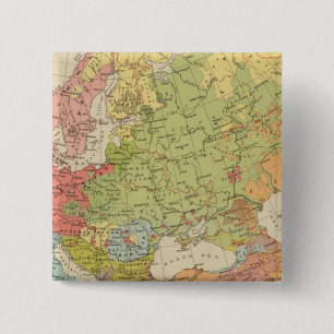 Ethnographic Europe 15 Cm Square Badge