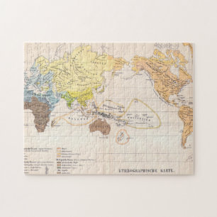 Ethnographic Map of the World Jigsaw Puzzle