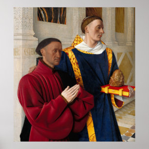 "Etienne Chevalier with St. Stephen" Poster