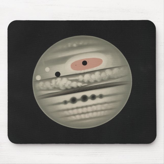 Etienne Leopold Trouvelot - The Planet Jupiter Mouse Pad (Front)