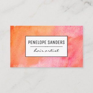 Etiqueta / Water Colour Expressive Business Card