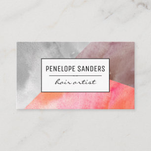 Etiqueta / Water Colour Panels Expressive Business Card