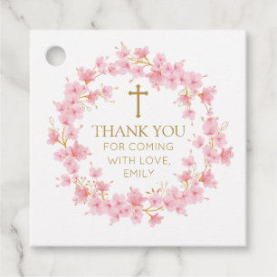 Etiquetas Para Recuerdos First Communion Cherry Bl Favour Tags