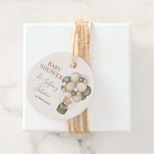 Etiquetas Para Recuerdos Teddy Bear Baby Shower Bo Favour Tags