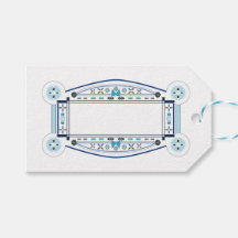 Etiquette cadeau rétro, de style Art Déco