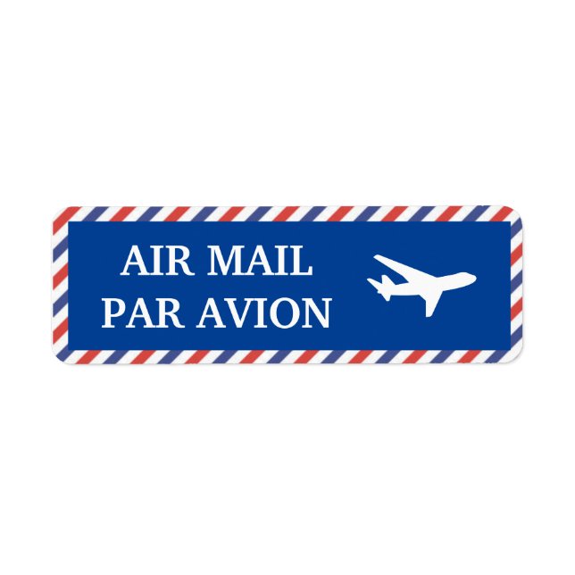 Etiquettes air mail (Front)