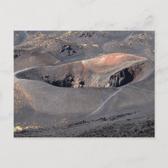 Etna crater 3 postcard (Front)