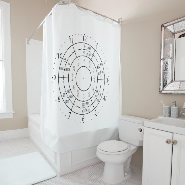 eto clock shower curtain (In Situ)