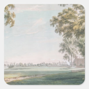 Eton College and Windsor from the Playing Fields Square Sticker