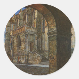 Eton College Chapel by Anna Alma Tadema Classic Round Sticker