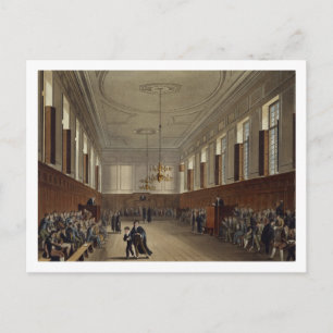 Eton School Room, from 'History of Eton College', Postcard