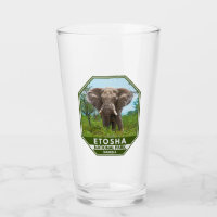 Etosha National Park Namibia Elephant Watercolor