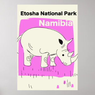 Etosha National Park, Namibia Poster