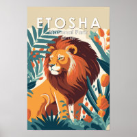 Etosha National Park Namibia Vintage