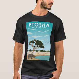 Etosha National Park Travel Poster Art Print  T-Shirt